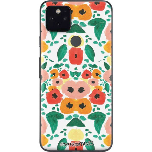 Bouffants and Broken Hearts Geometric Flowers Google Pixel 5 Skin